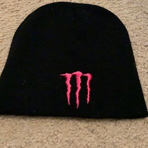 Monster black beanie